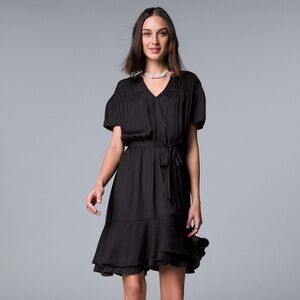 Simply Vera Vera Wang Black Mini Dress